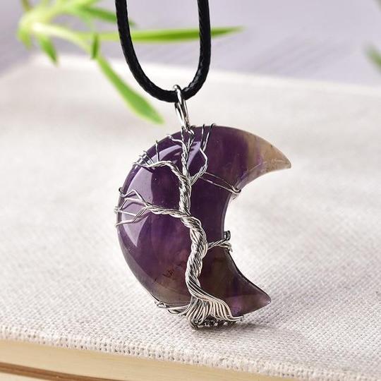 SPIRITUAL TREE OF LIFE CRESCENT NECKLACE - UP TO 50% LAST DAY PROMOTION!