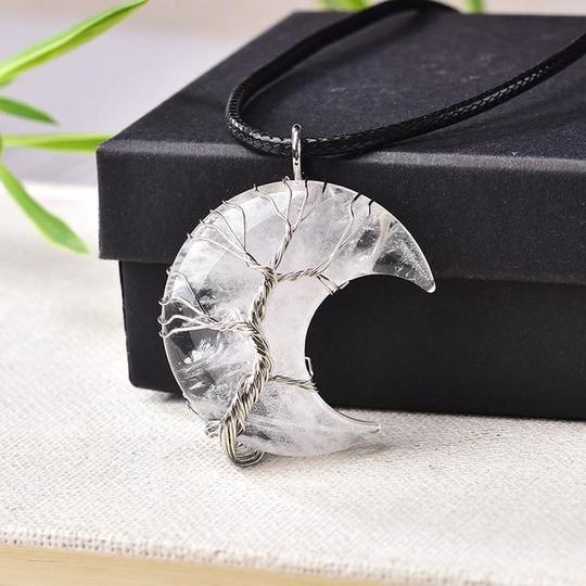 SPIRITUAL TREE OF LIFE CRESCENT NECKLACE - UP TO 50% LAST DAY PROMOTION!